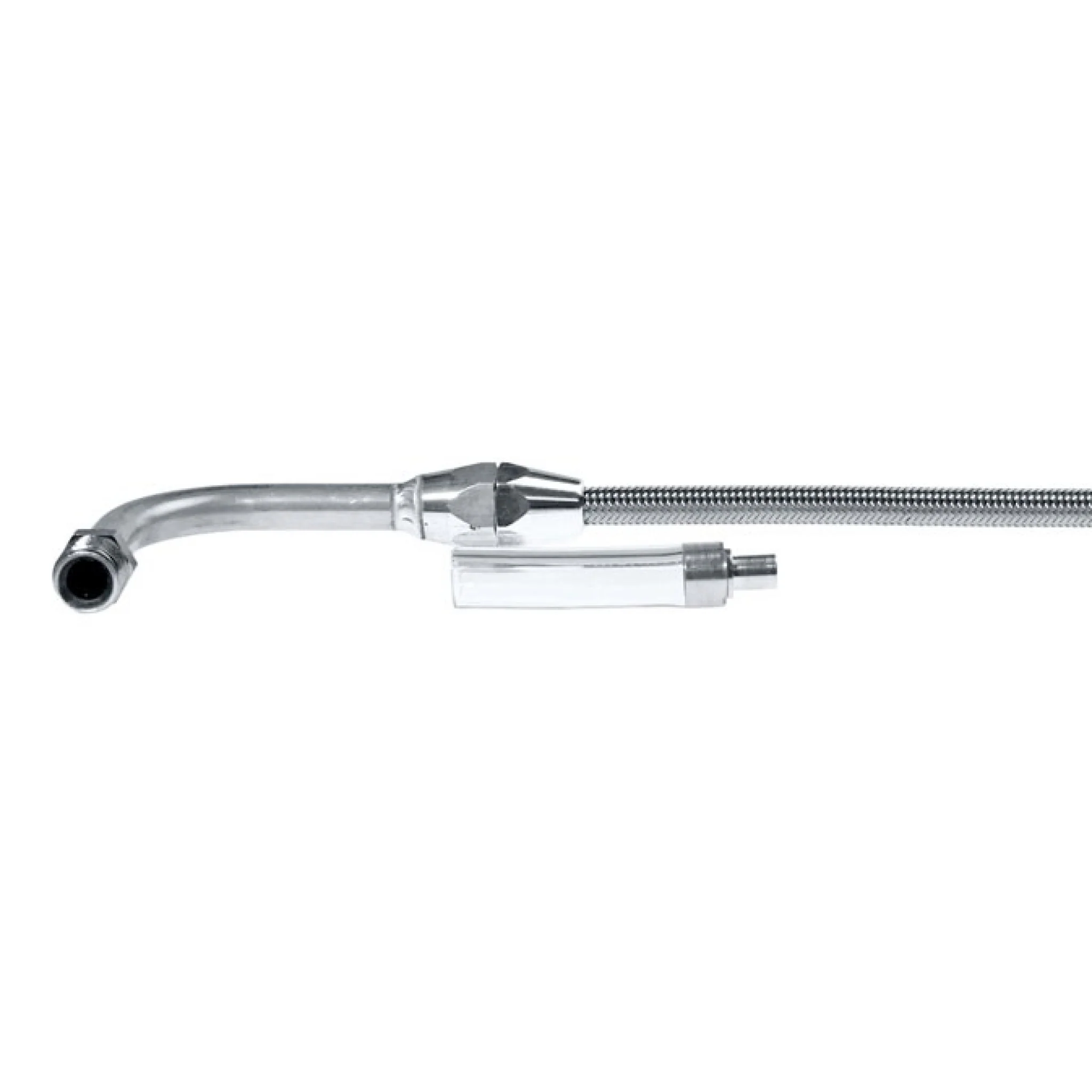 Billet Transmission Dipstick Dual Mount fits Ford C4 Pan Mount Stainless Braided - Image 8